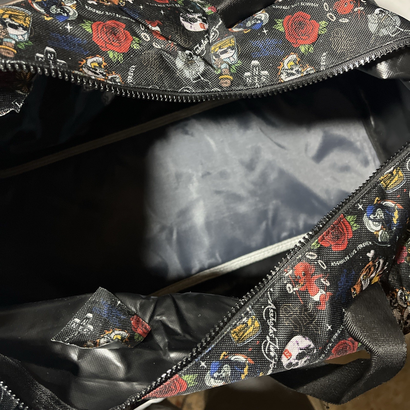 A**holes Live Forever Emotional Baggage Duffel Bag Skull Bottle All-Over Print
