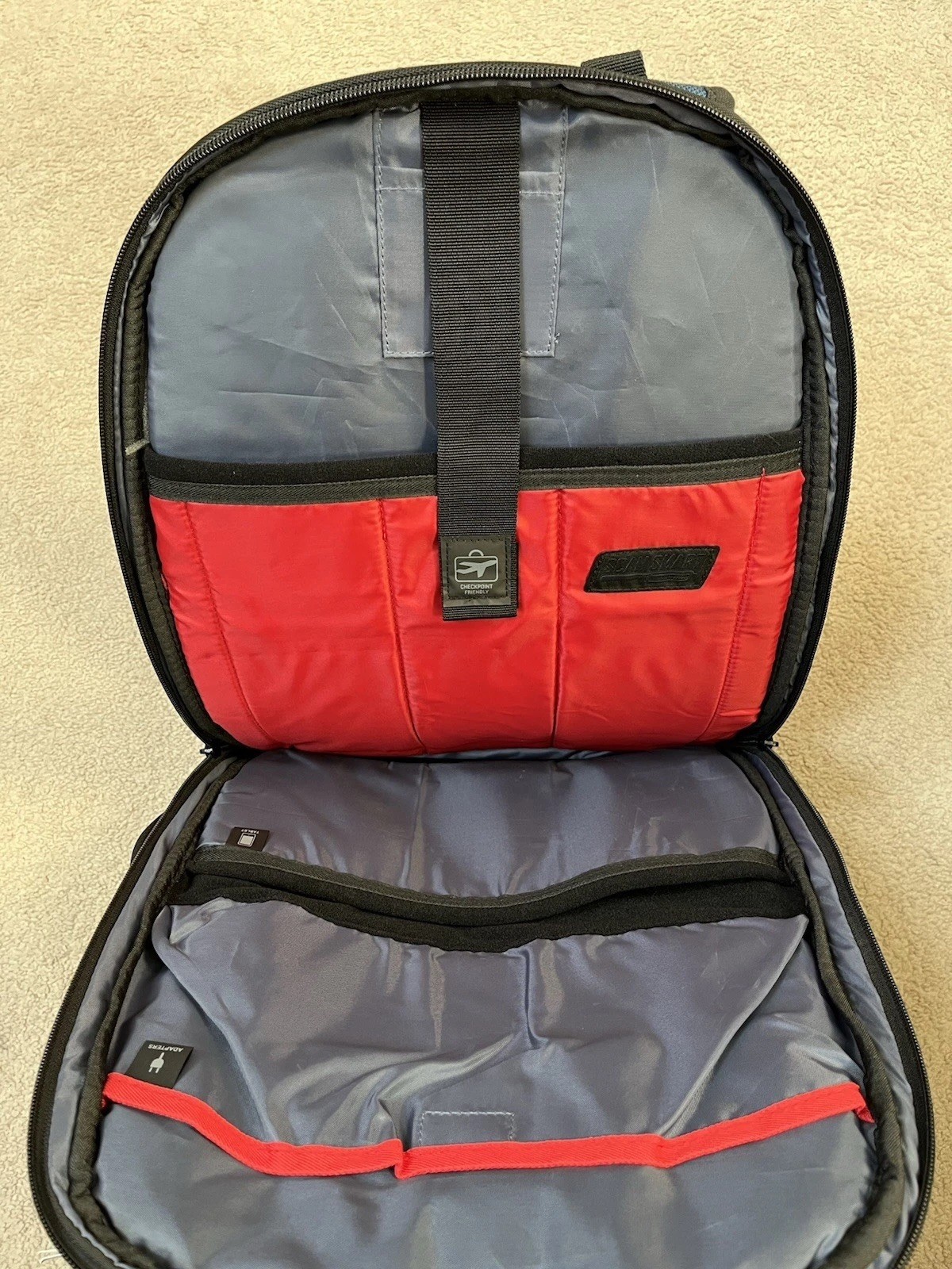 Swissgear Ibex Backpack for 17″ Laptop Navy Blue Red Black NEW WITH TAGS