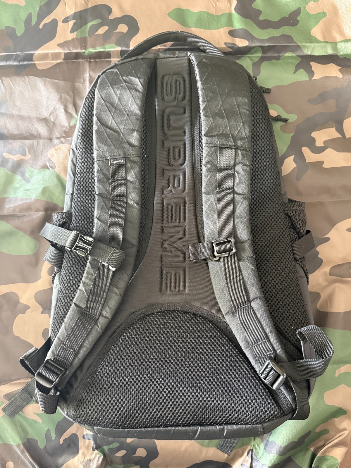 Supreme FW23 3D Logo Backpack Black Box Logo (USED)