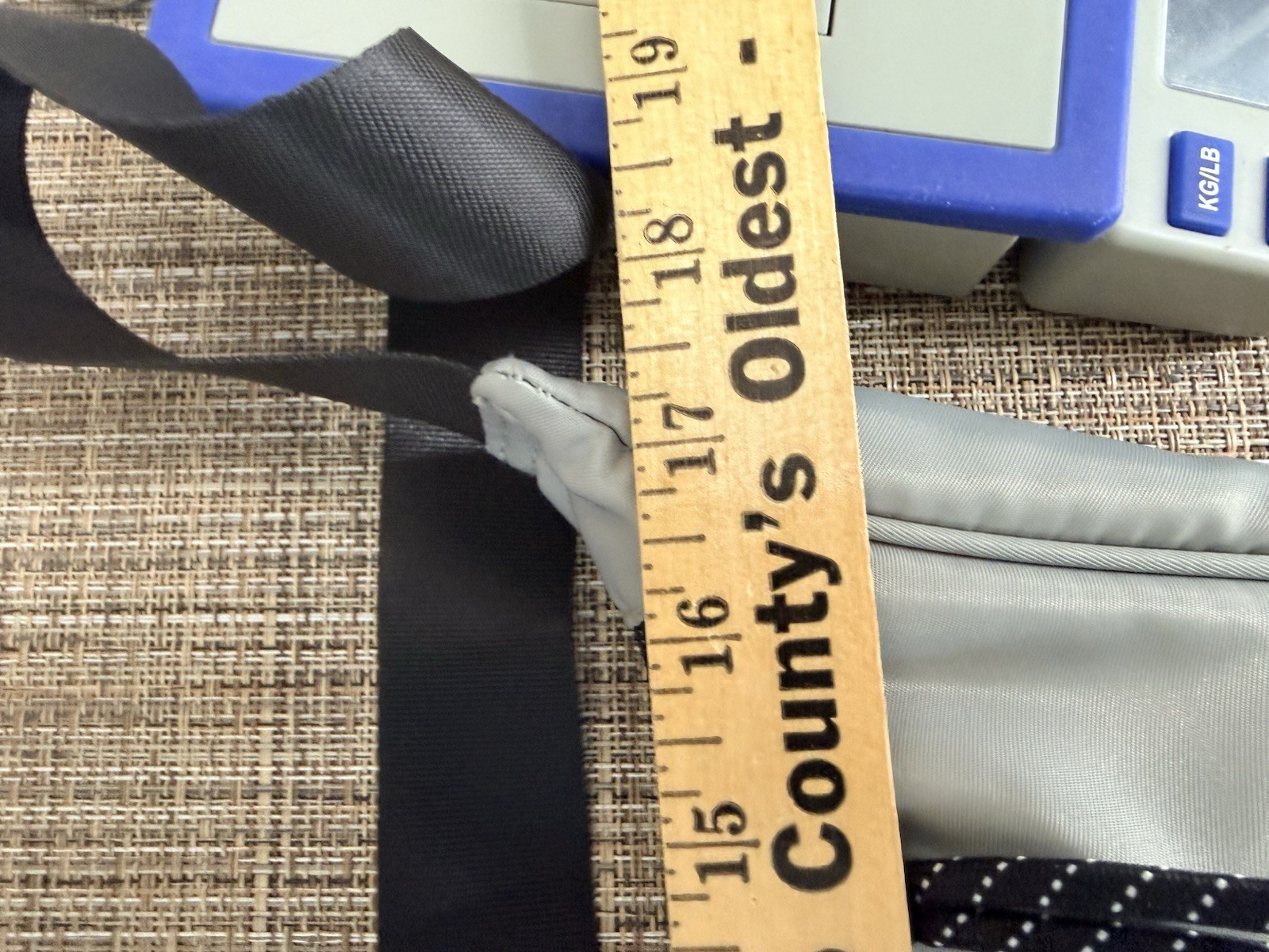 Original Use Gray Crescent Crossbody Sling Bag Adjustable Strap NWOT