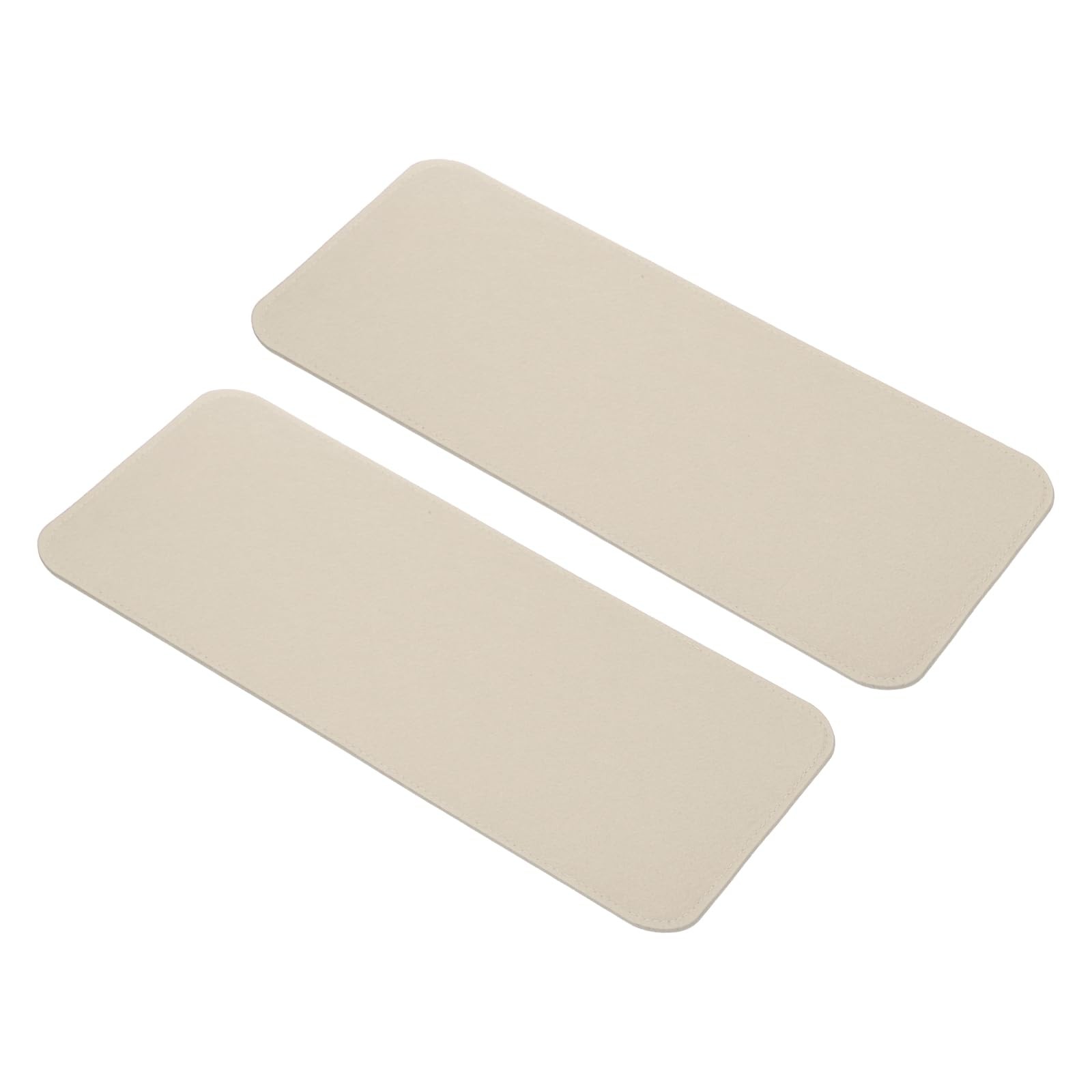 uxcell 2Pcs Felt Base Shaper, 14.6×6.7 Inch Rectangle Inch, Beige