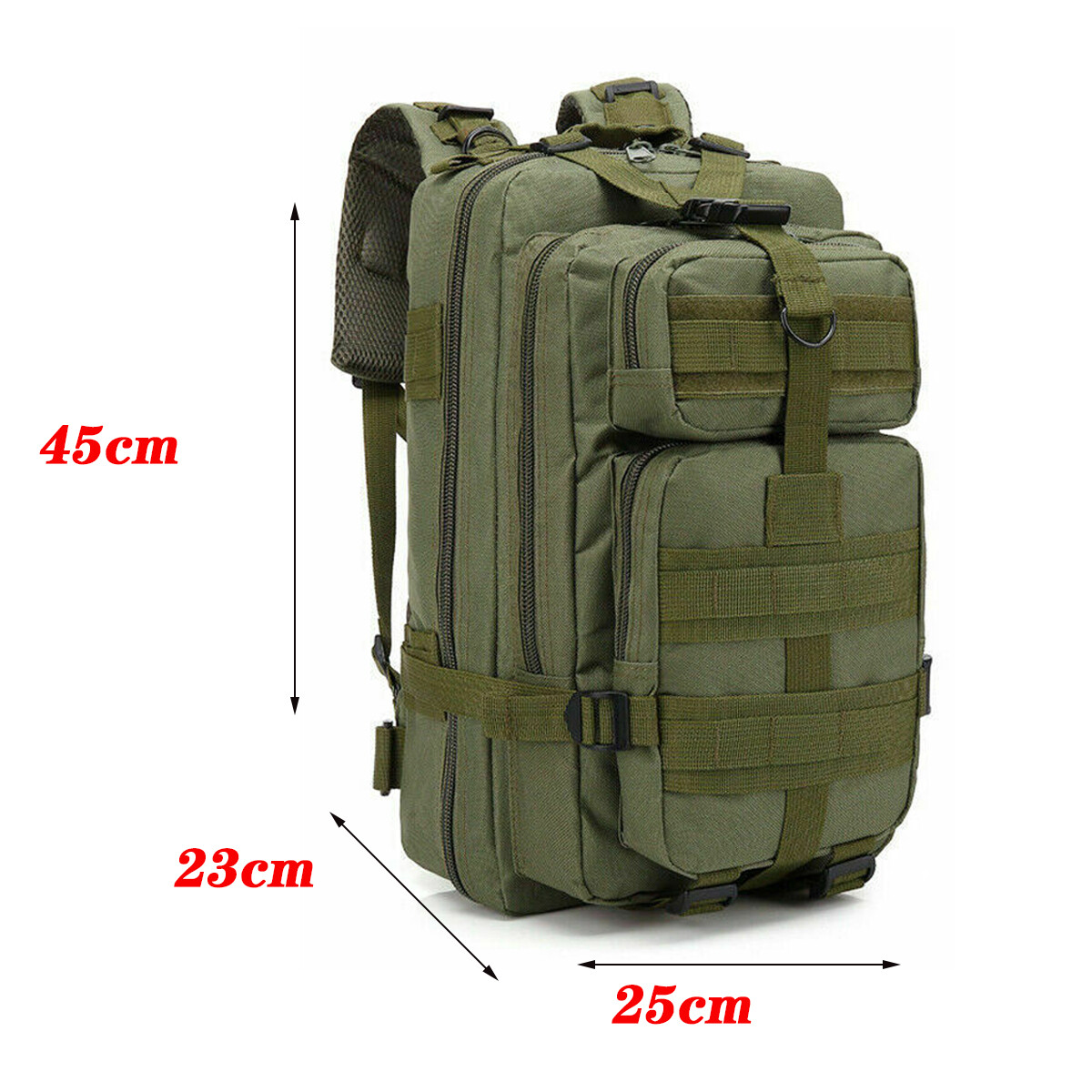 Outdoor Military Molle Tactical Backpack 30L Rucksack Camping Bag Travel Hiking