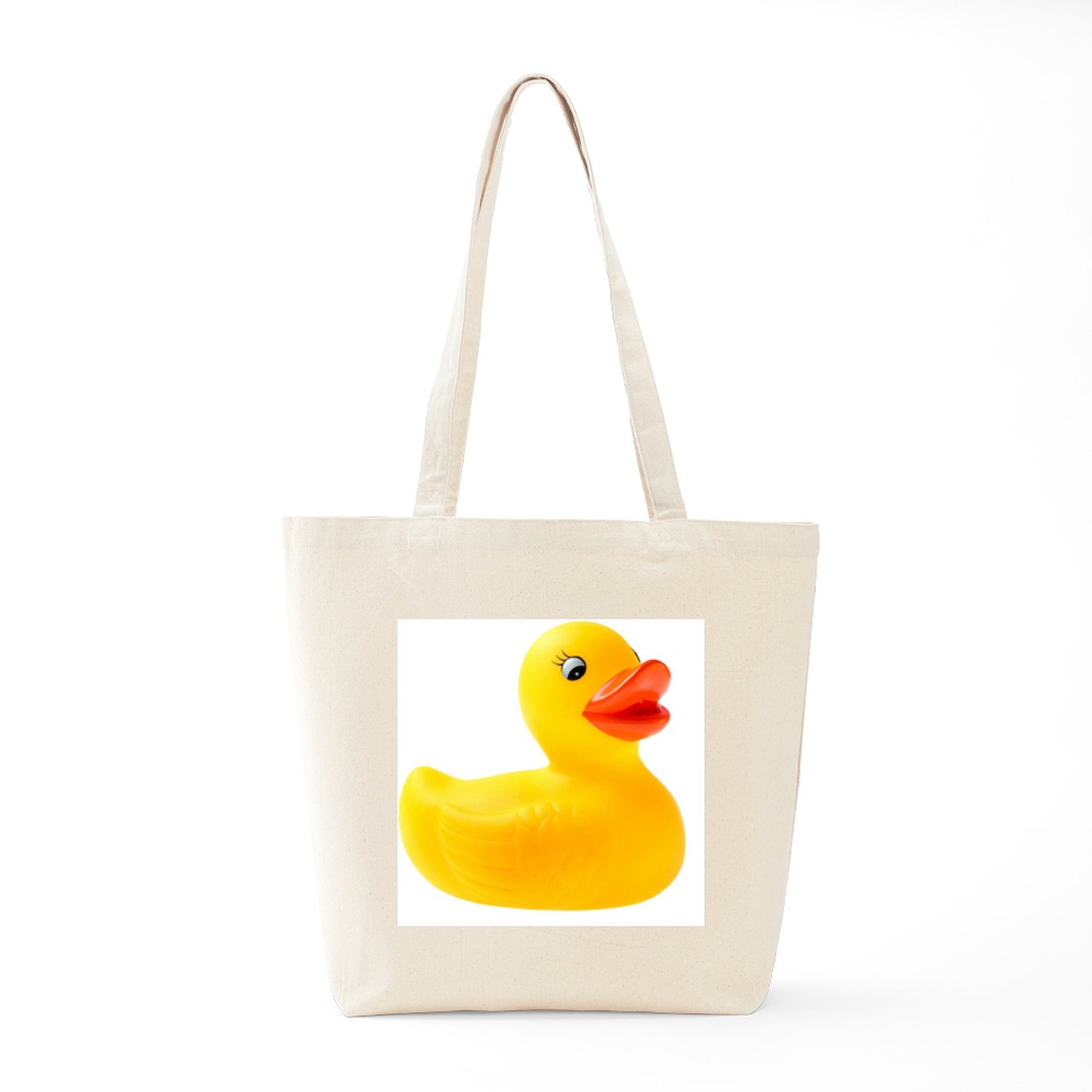 CafePress Rubber Duck Natural Canvas Tote Bag, Cloth Shopping Bag (1126880179)