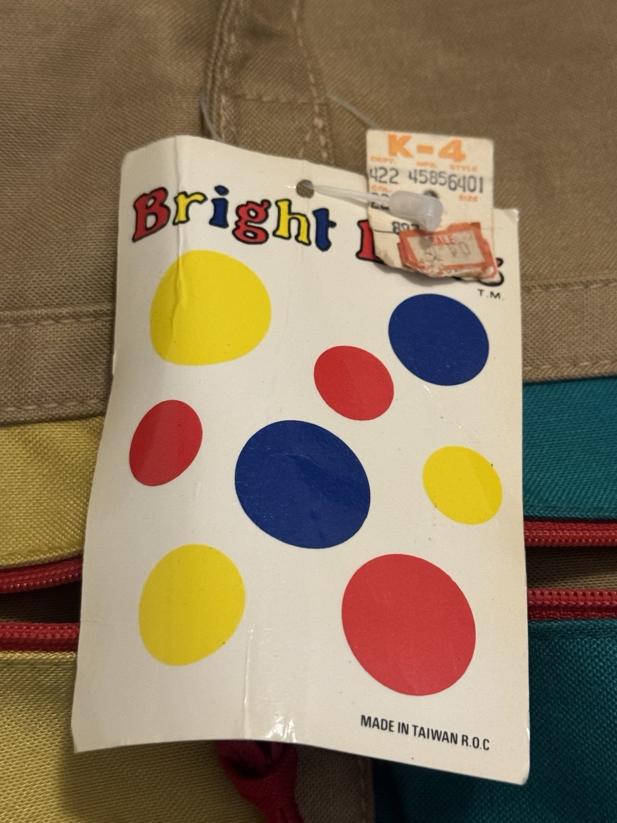 VTG Dudfel Weekender Bag – Bright Dots – NWT- United Colors of Benetton STYLE