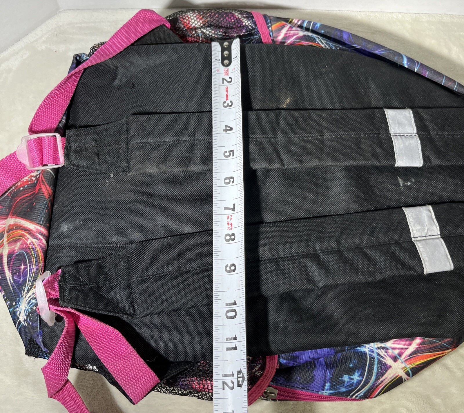 Confetti Brand Backpack School Book Bag Multi Color With Small Zip Bag READ