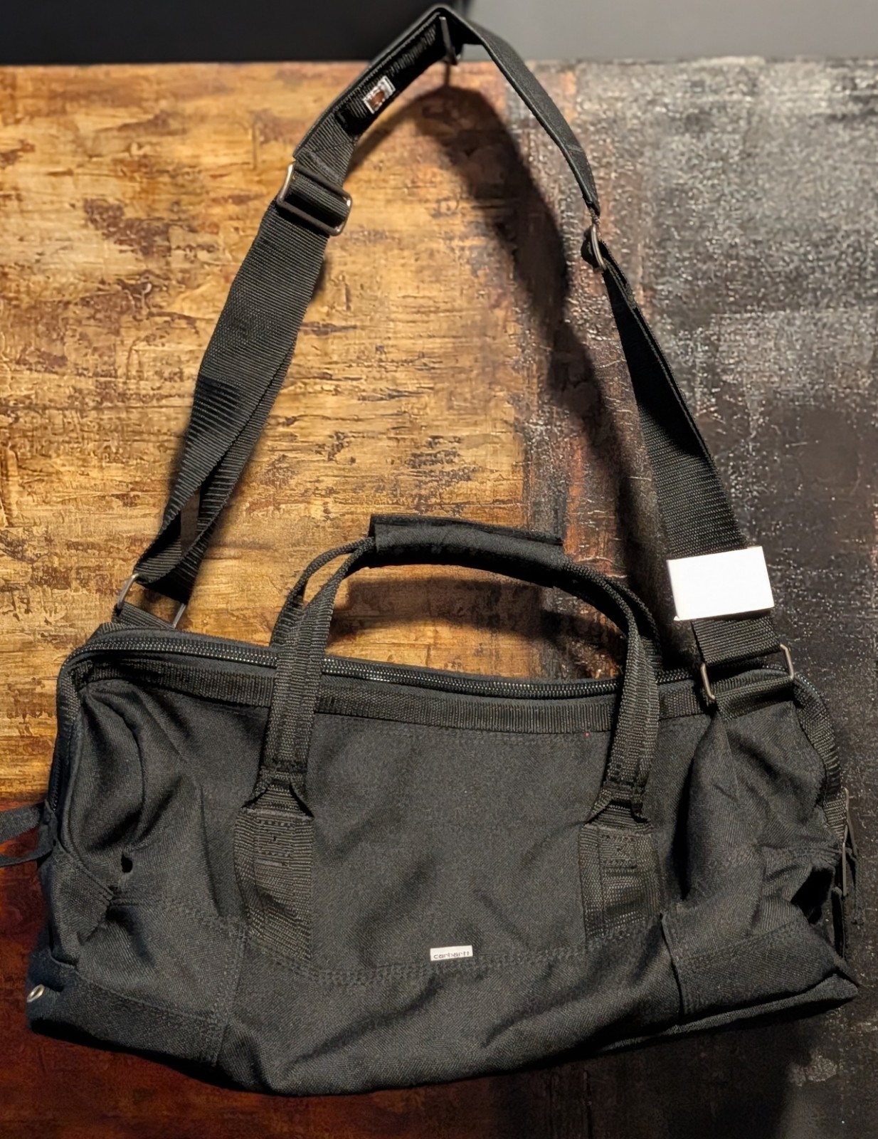 Carhartt Foundry Series 20″ Duffle Bag in Black w/ COMPANY EMBROIDERY – NWT