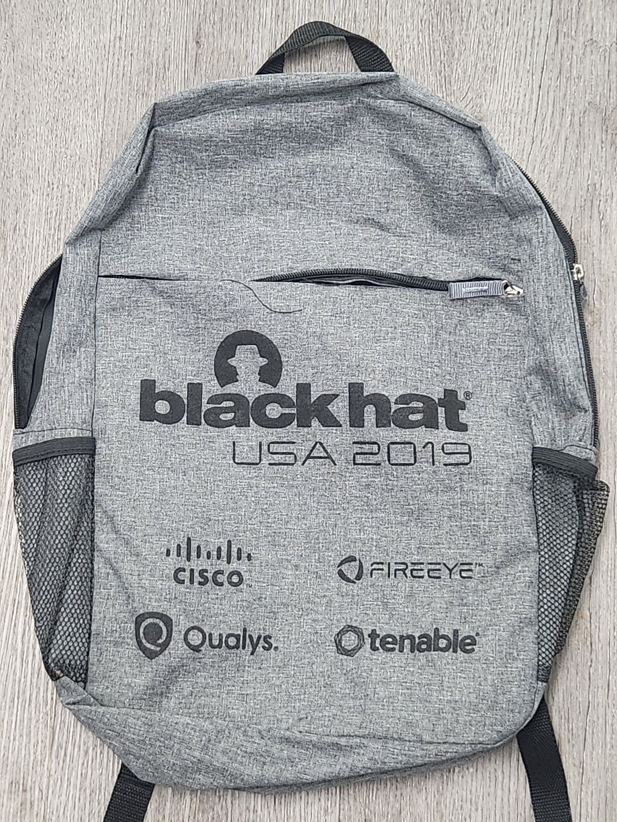 Gray Back 2019 Pack Black Hat USA 17 Inches By 14 Inches