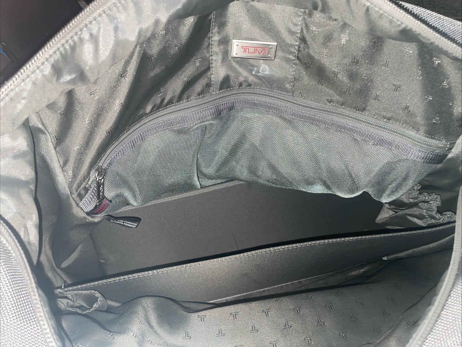Tumi Alpha Silver Ballistic Nylon Duffle Bag Travel Business