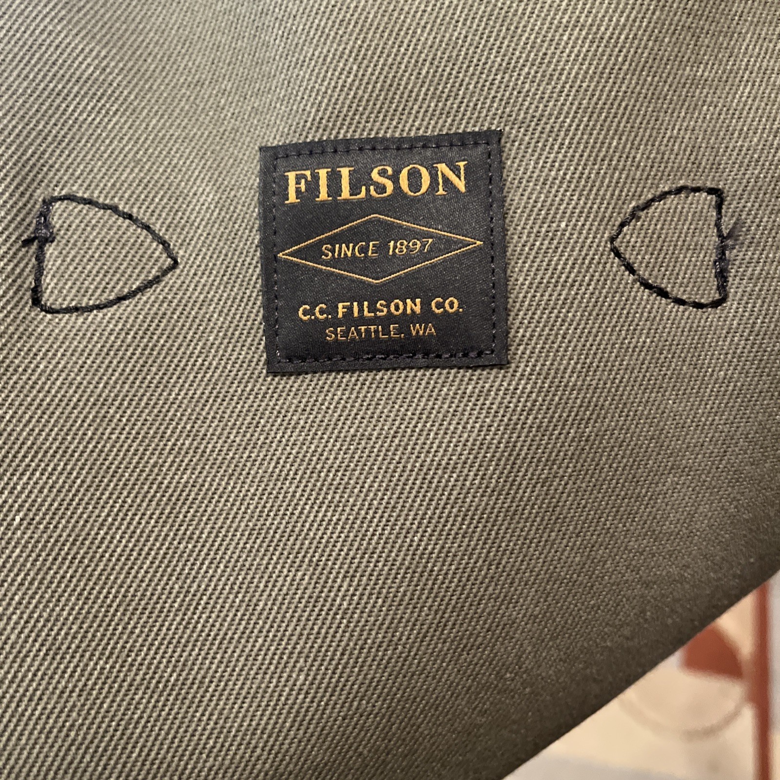 🔥 Filson USA NEW NWT Rugged Twill Large Rucksack 33L Otter Green Bridle Leather