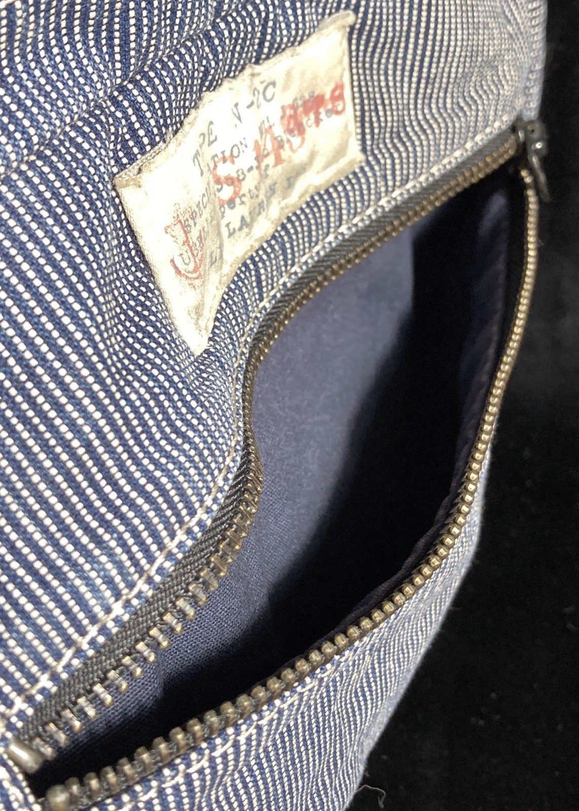Ralph Lauren Denim Supply Backpack Hickory Stripe Paint Splatter DSRL