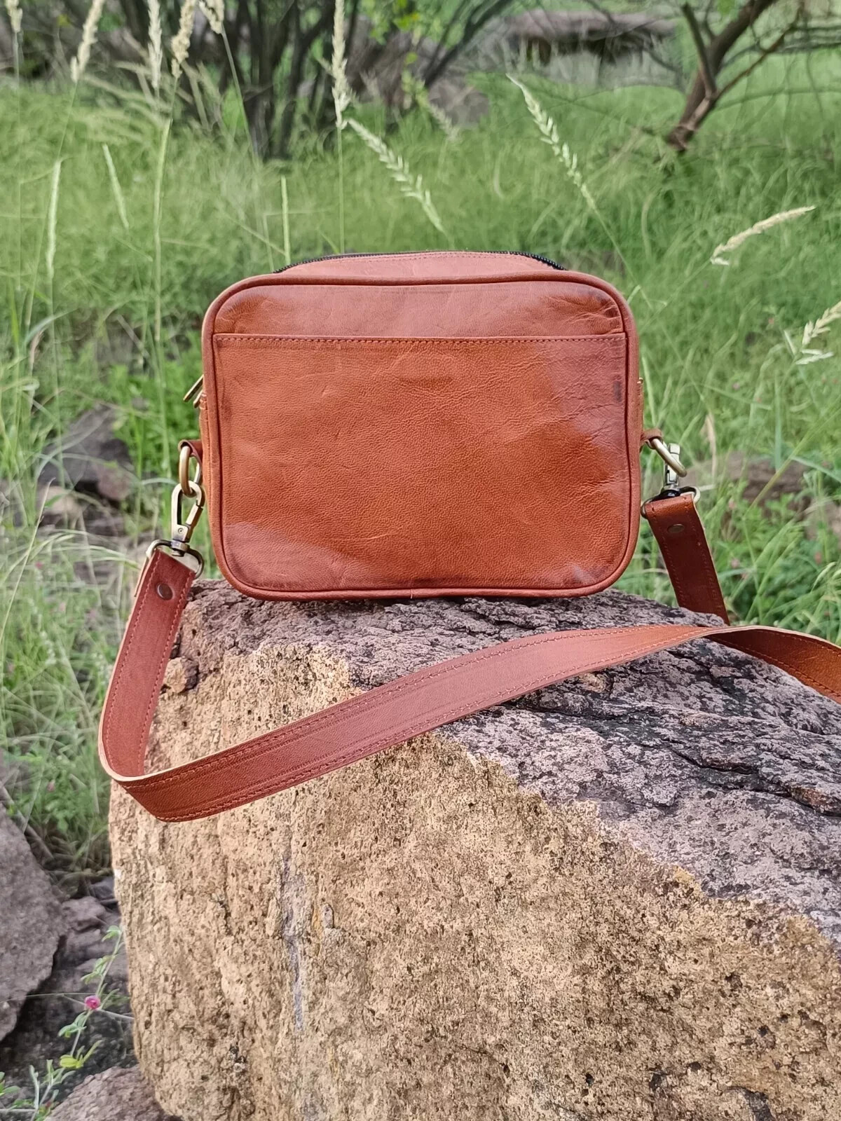 8 In Vintage Leather Crossbody Bag Wallet Purse Satchel Messenger Handbag Sling