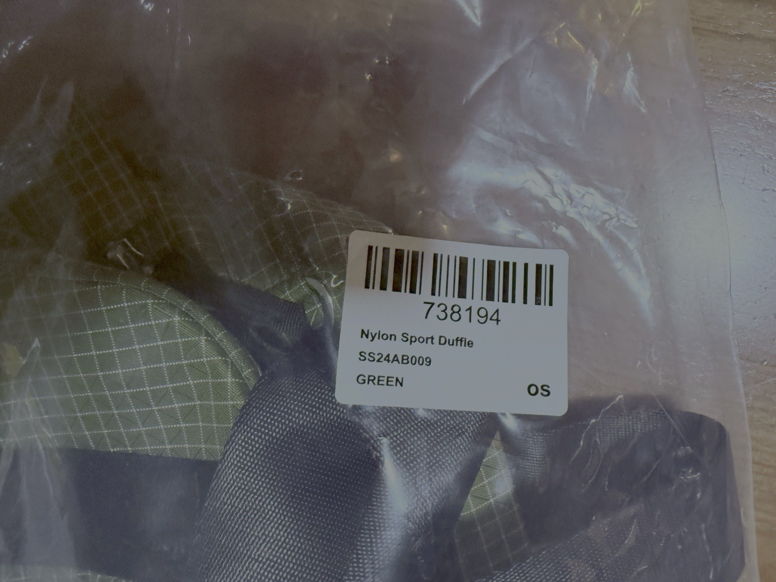 Aime Leon Dore Ripstop Nylon Duffle Bag Carry On Olive Woven Logo ALD Queens