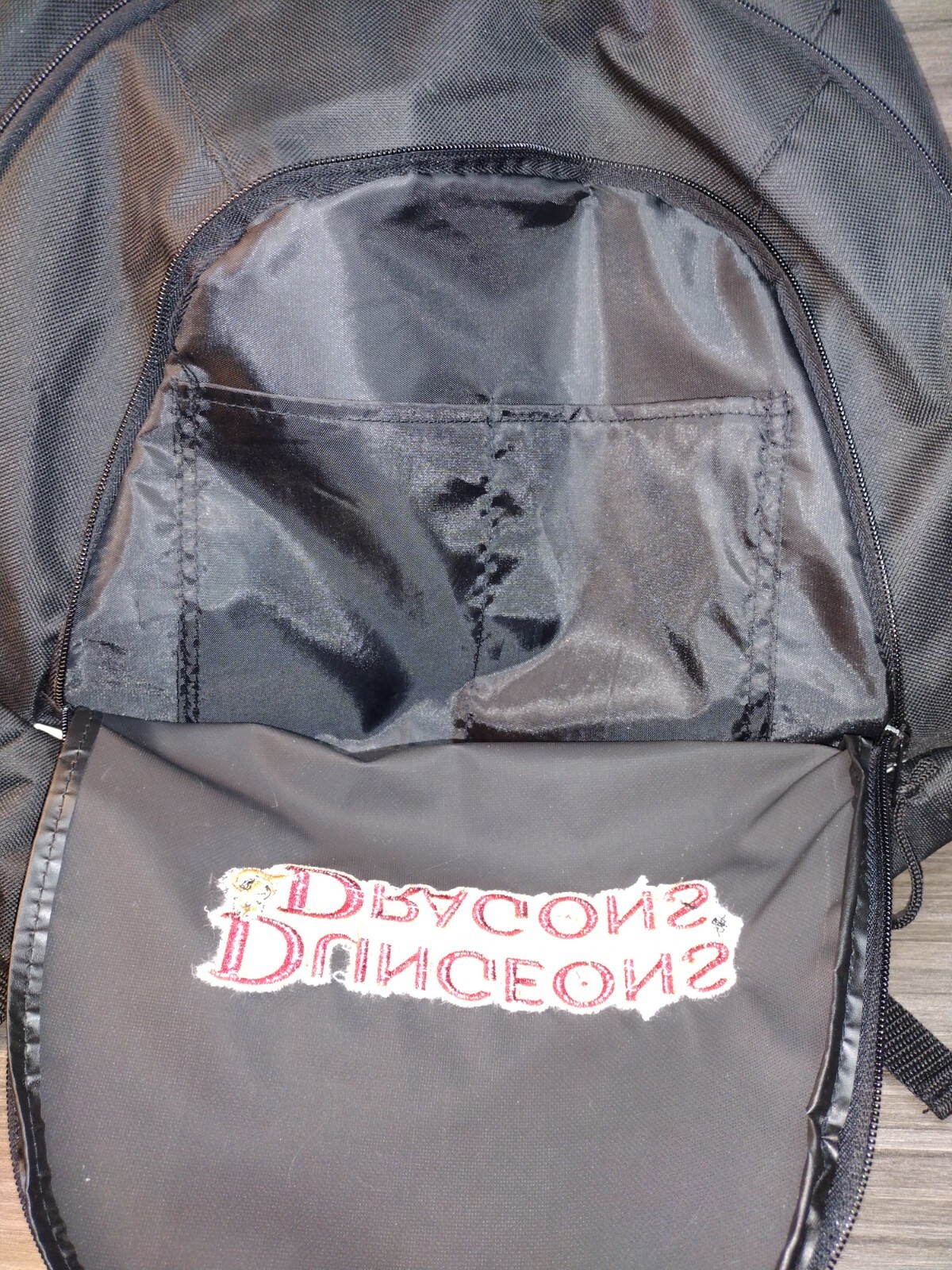 Dungeons & Dragons Backpack Black Fantasy Retro Stranger Things Game