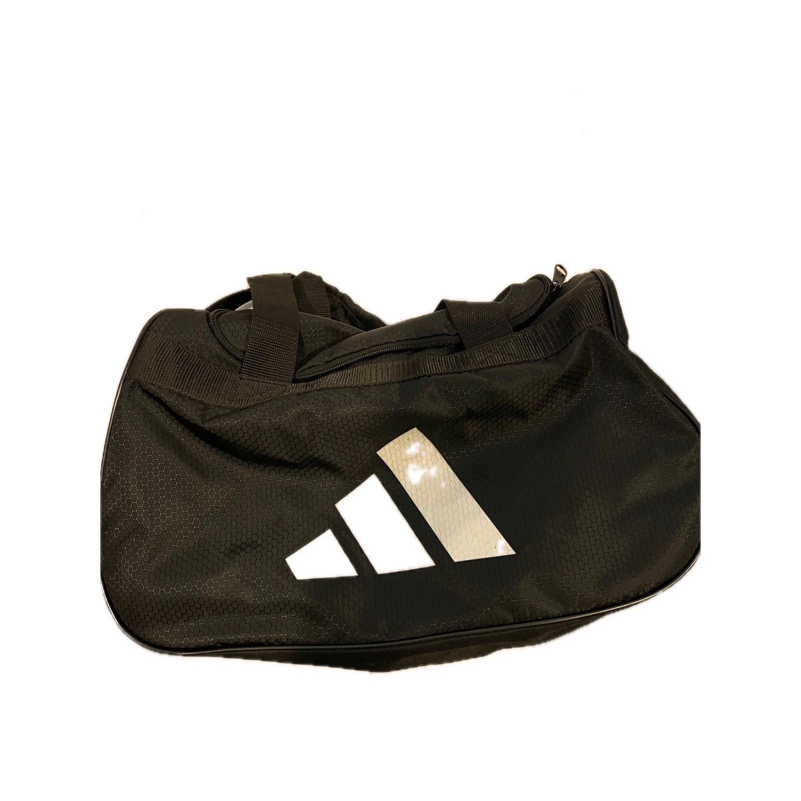Adidas Defender Small White Black Gym Bag 18″x10″x12″