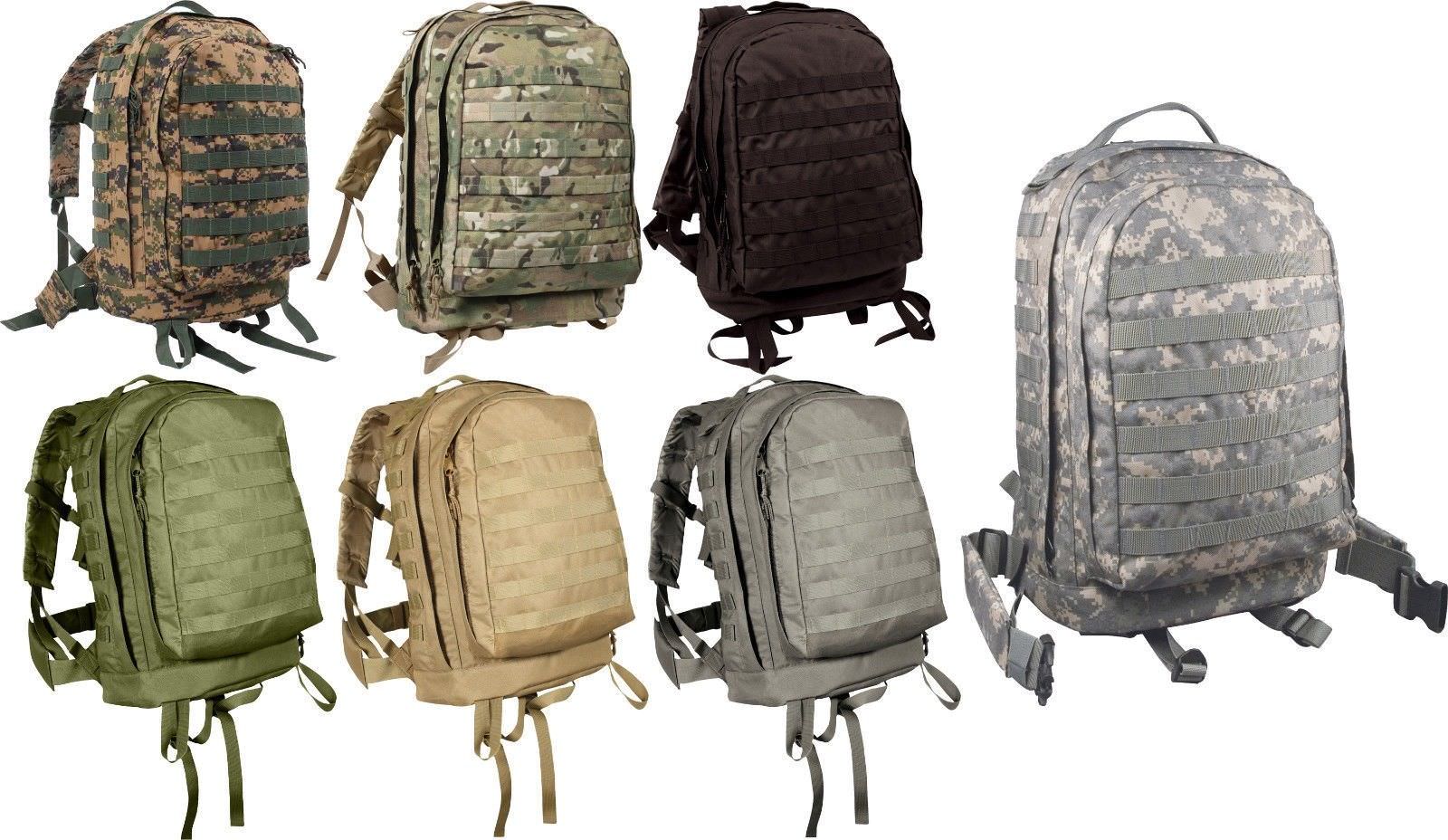 MOLLE II Large Tactical 3 Day Backpack Military Assault Pack Camo Knapsack Bag