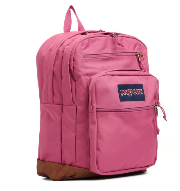 JanSport Cool Student Backpack Pink 15″ Laptop Sleeve 34L School Travel Bookbag