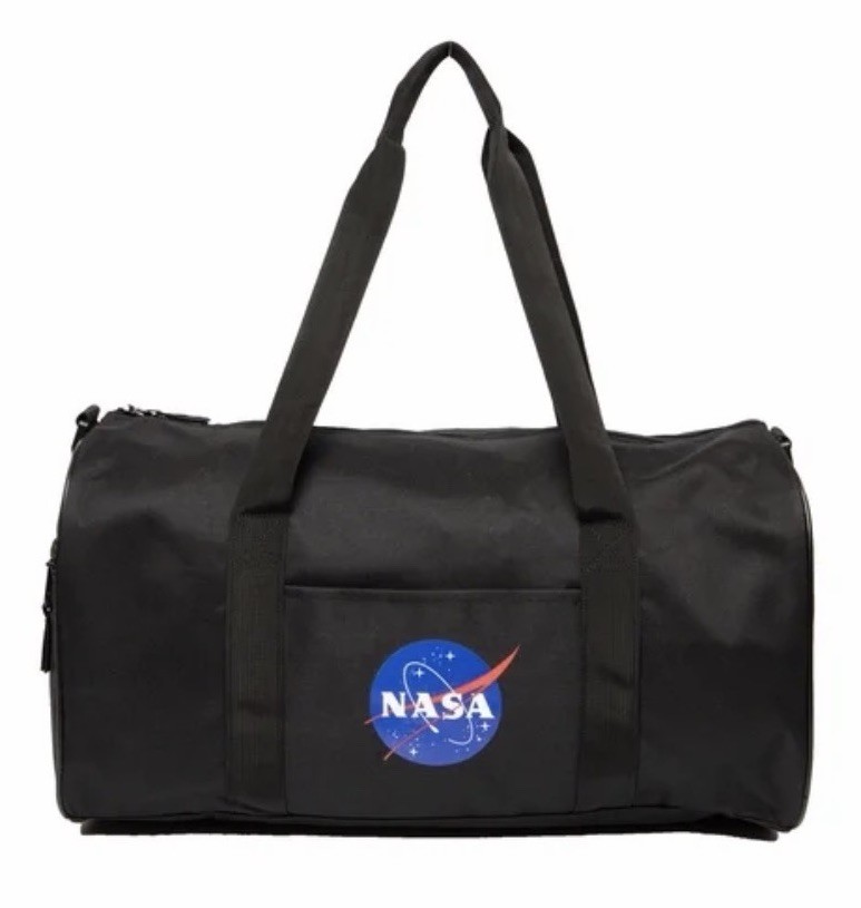 H3 Sportgear Travel Gym Bag NASA Black Duffel Travel Gym Weekender NWT