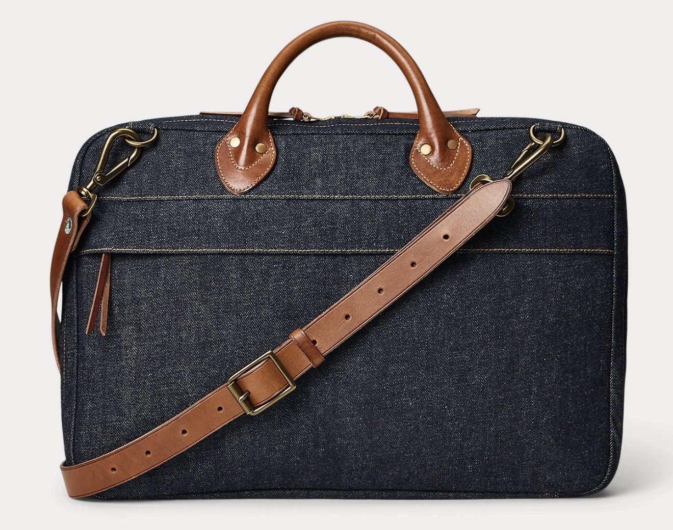 • RRL Denim Bag/Briefcase (Indigo-Dyed) • NEW with Tags/In Wrap/Unused