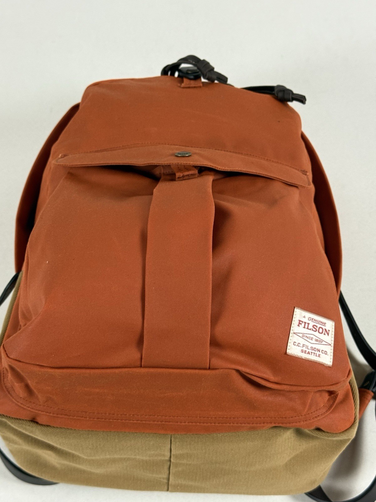 FILSON JOURNEYMAN BACKPACK RUST NWT