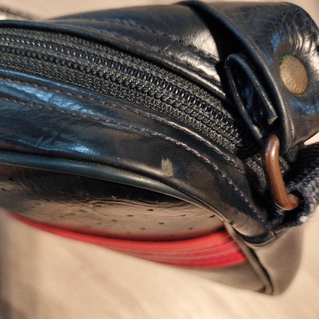 PUMA Shoulder Bag Y2K Retro Vintage Navy Faux Leather Japan Used