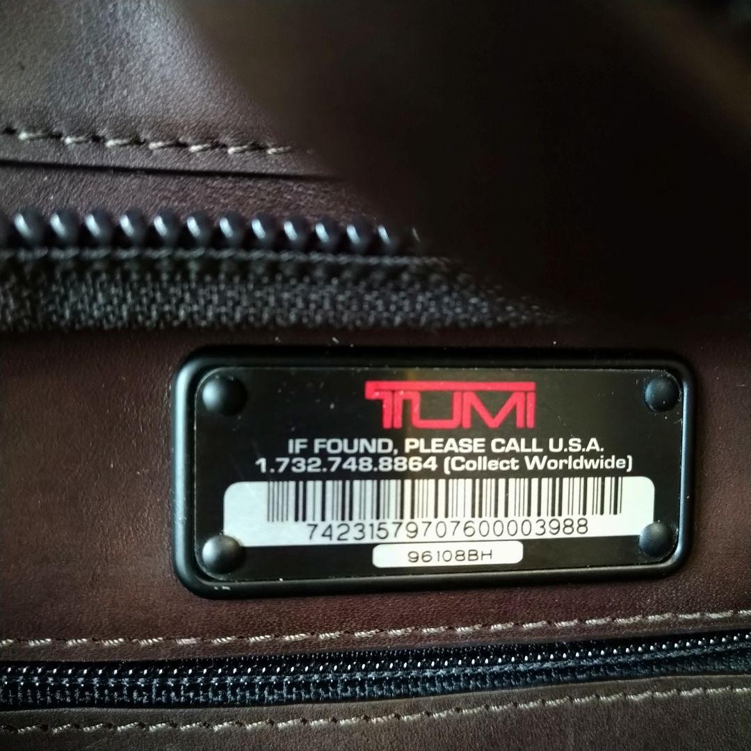TUMI Genuine Leather Business Bag Brown 32.5cm x 42cm x 12cm