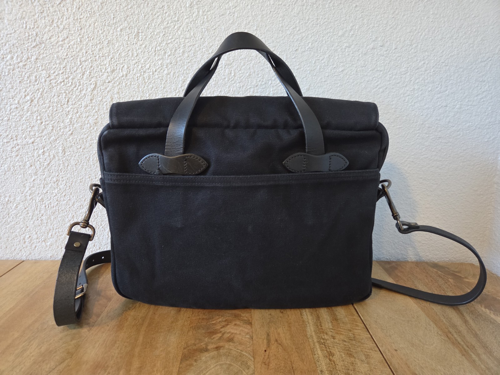 Filson Rugged Twill Original Briefcase | Black | Made in USA | MSRP $499