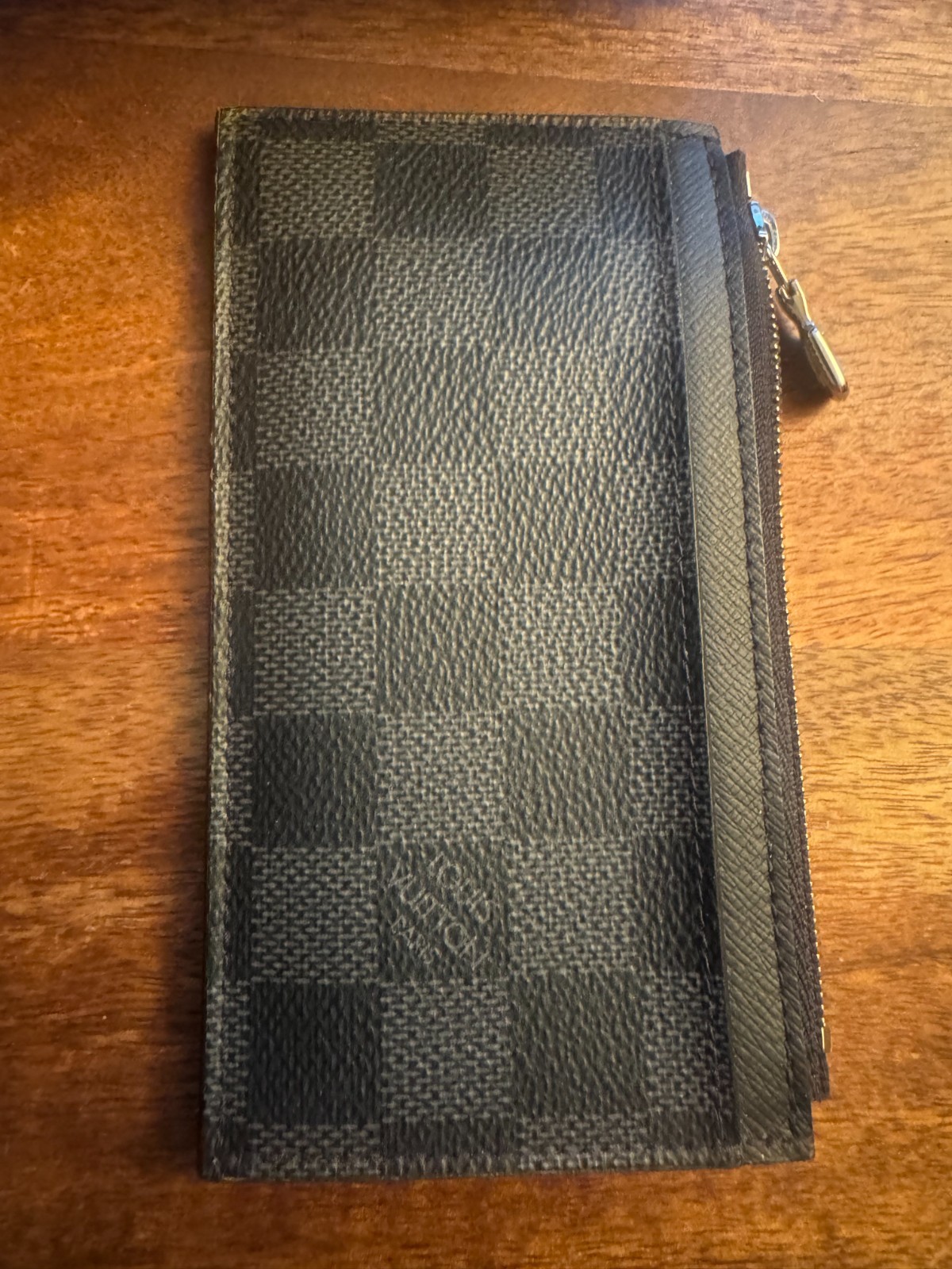 Louis Vuitton Damier graphite coin card holder LV