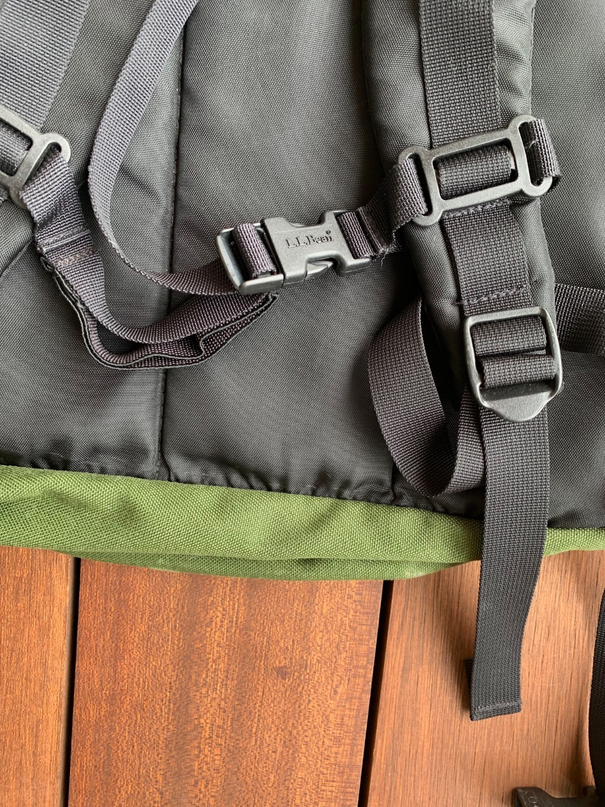 L.L.Bean Vintage 90s Continental Backpack Bag Rare Khaki Green Drab Ivy Classic