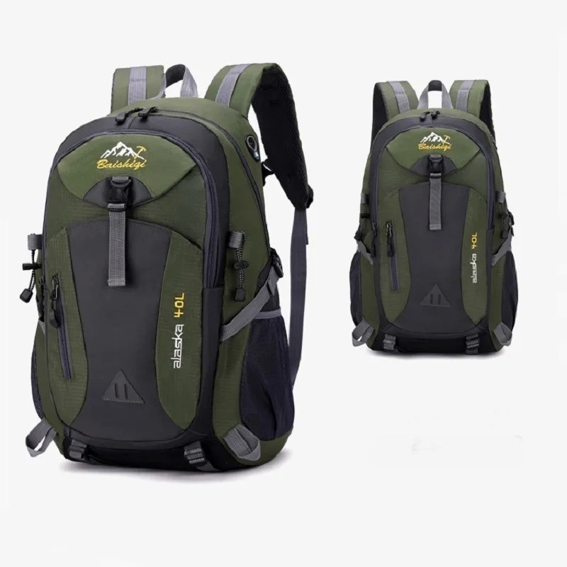 40L Travel Backpack Nylon Hiking Laptop School Bag Outdoor Sports Rucksack
