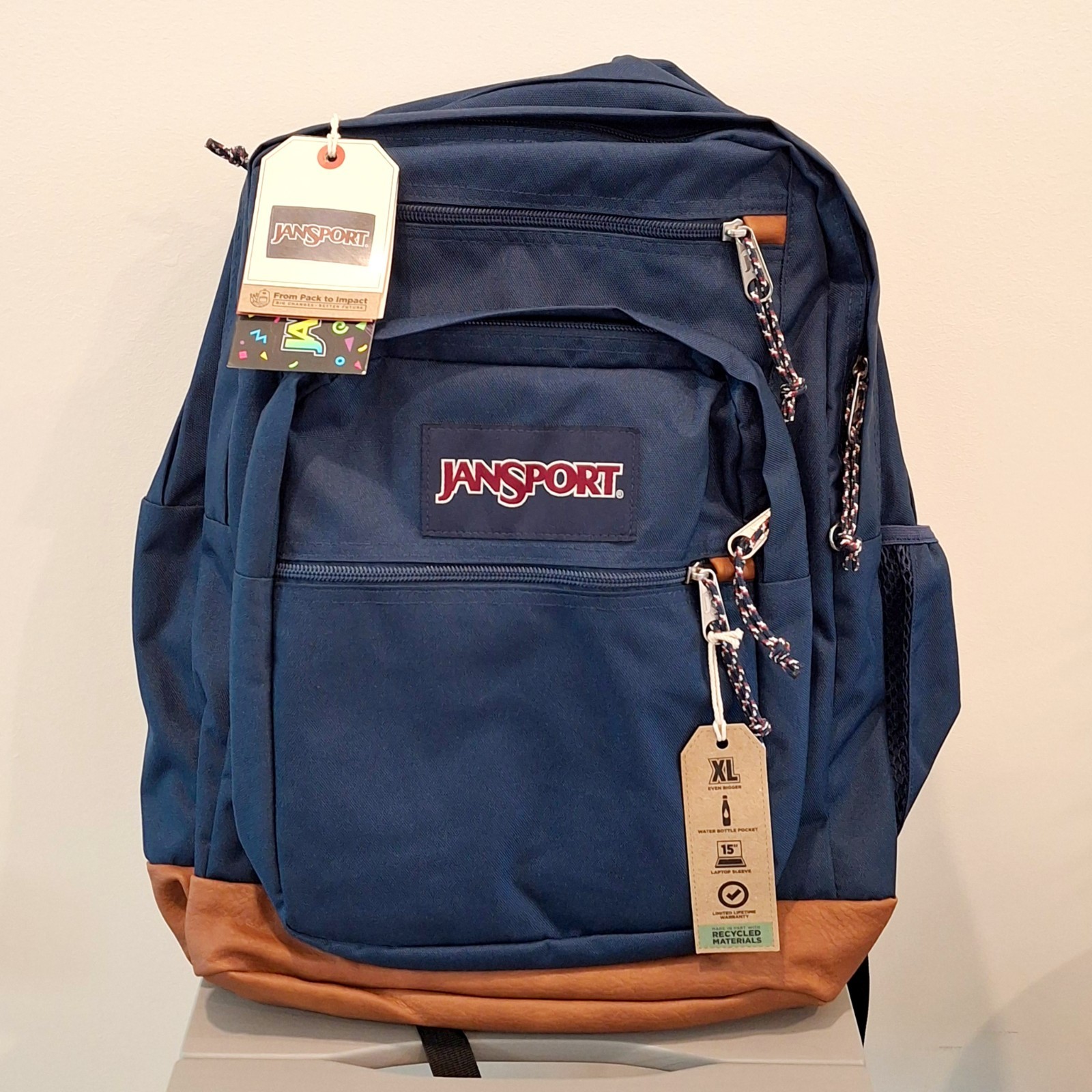 JanSport Cool Student Laptop XL Backpack – Navy Blue