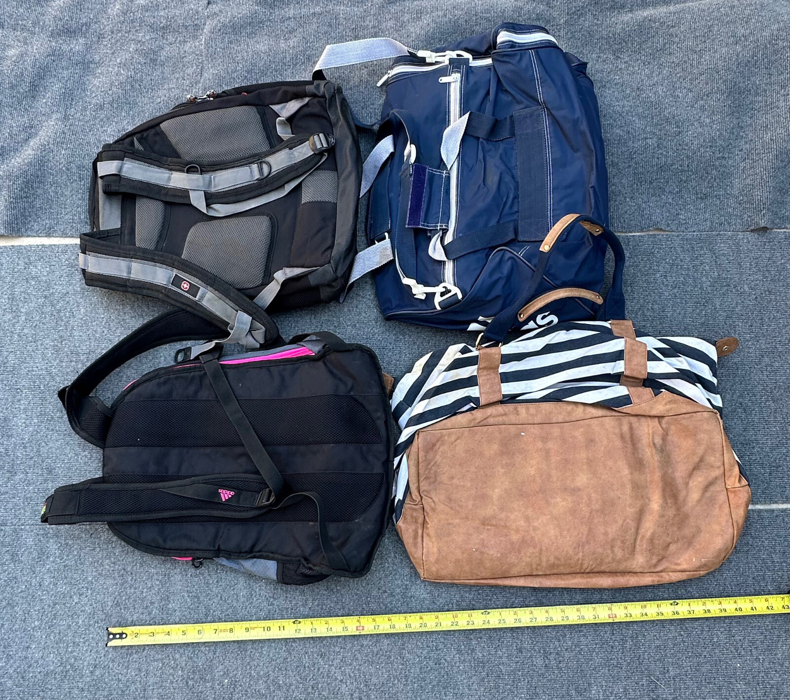Lot of 33 Bags Backpacks Mixed Sizes.