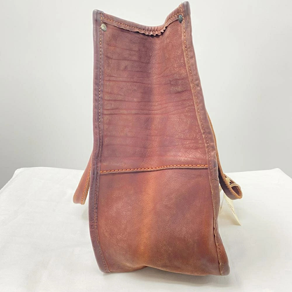 RRL Leather Tote Bag Brown Double RL Brown Metal Ralph Lauren 42.5cmx 37cm x 9cm