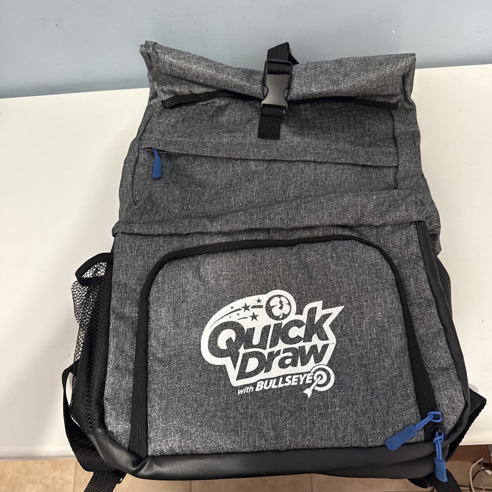 New Jersey Lottery ￼uick Drw With Bull’s-Eye Backpack