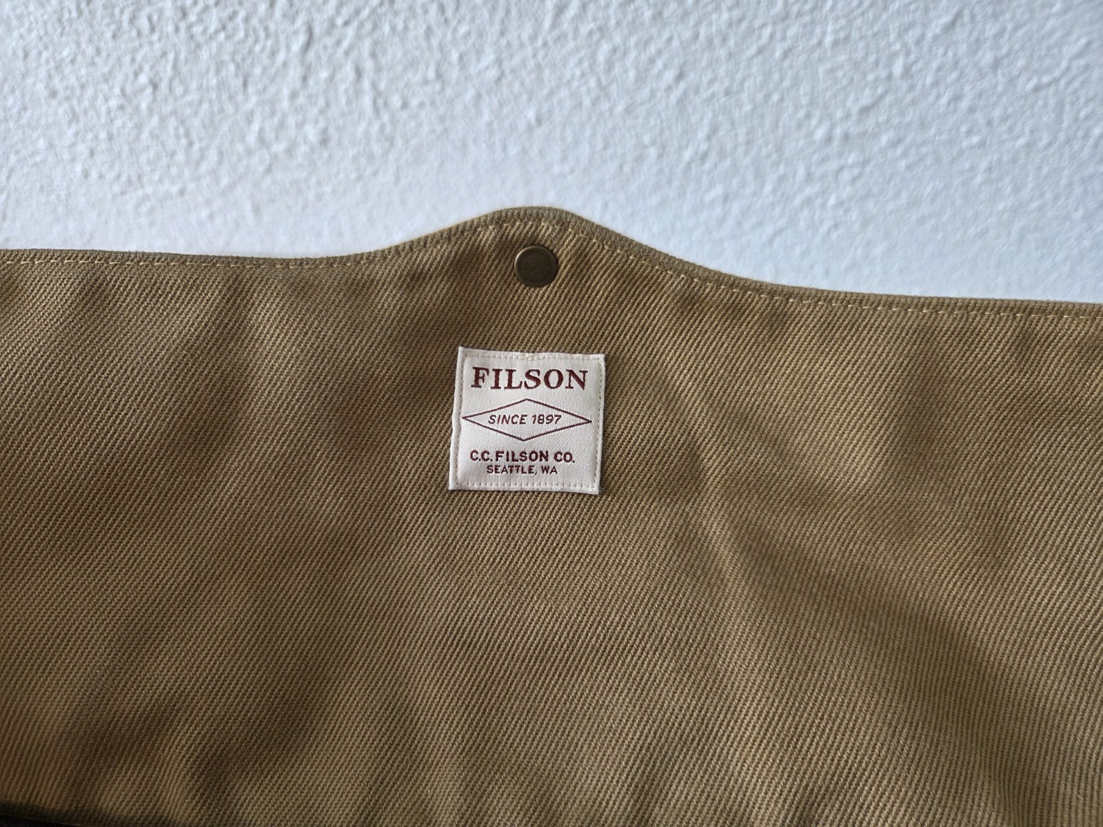 Filson Rugged Twill Original Briefcase | Tan | Made in USA | MSRP $499