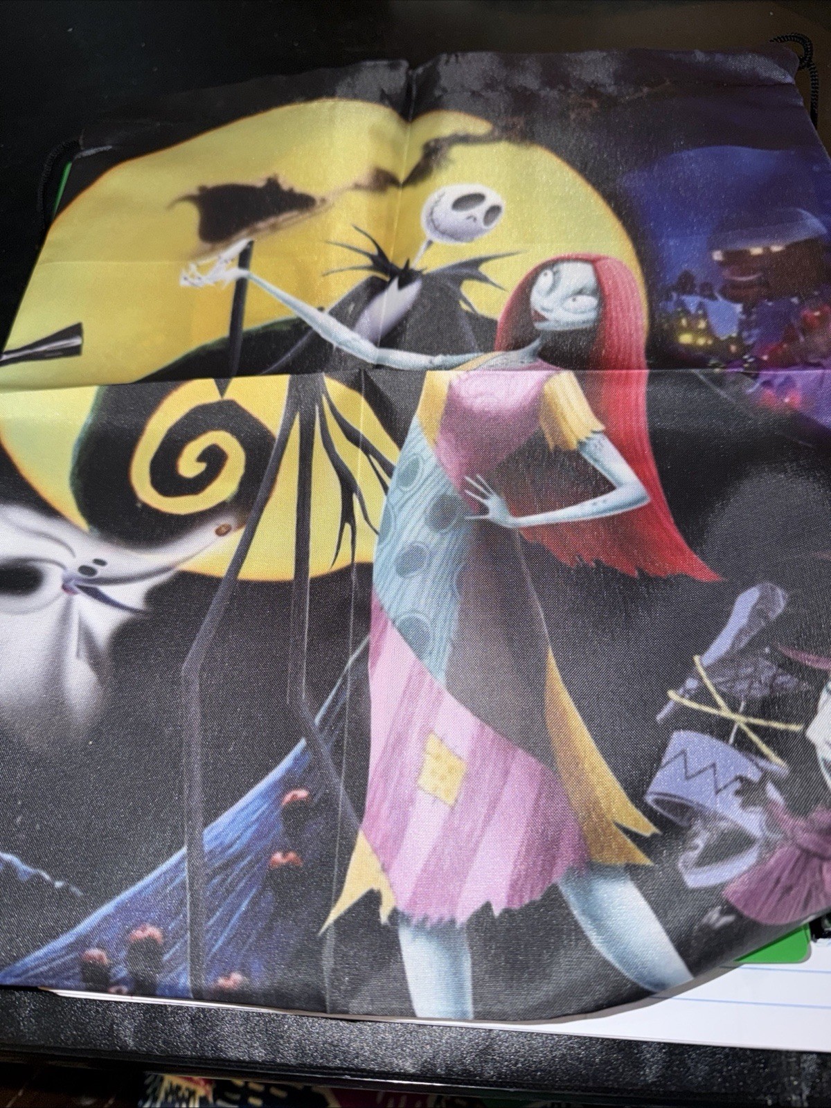 Nightmare Before Christmas Jack Skellington Drawstring Backpack Bag Backpack