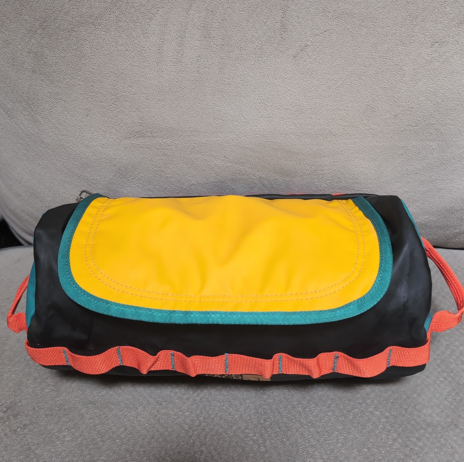 The North Face Base Camp Travel Canister L Black Orange Teal Yellow