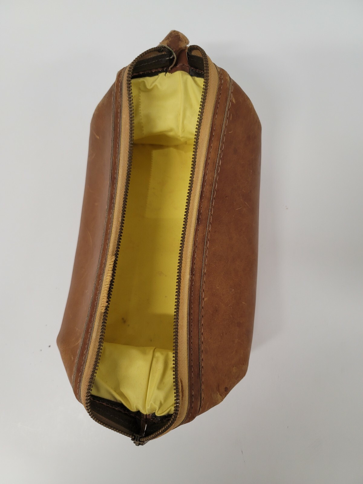 Vintage Bosca Glove Leather Fold Down Travel Shaving Toiletry Bag Classic B4