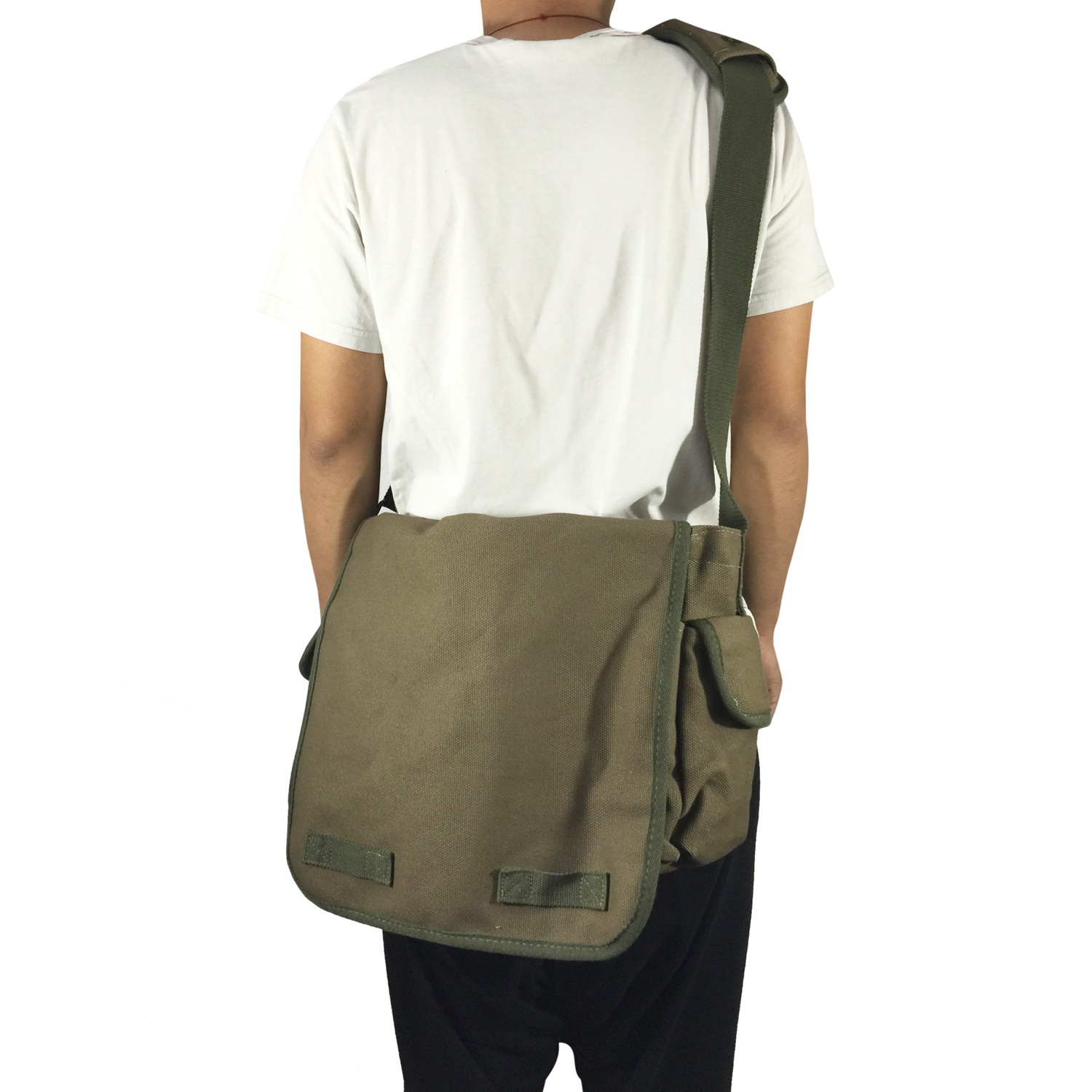 K-Cliffs 13.5″ Heavy Duty 100% Canvas Laptop Messenger Bag