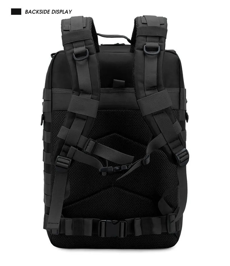 25L–45L Tactical Travel Backpack Men Waterproof Outdoor Sports Multi Bag