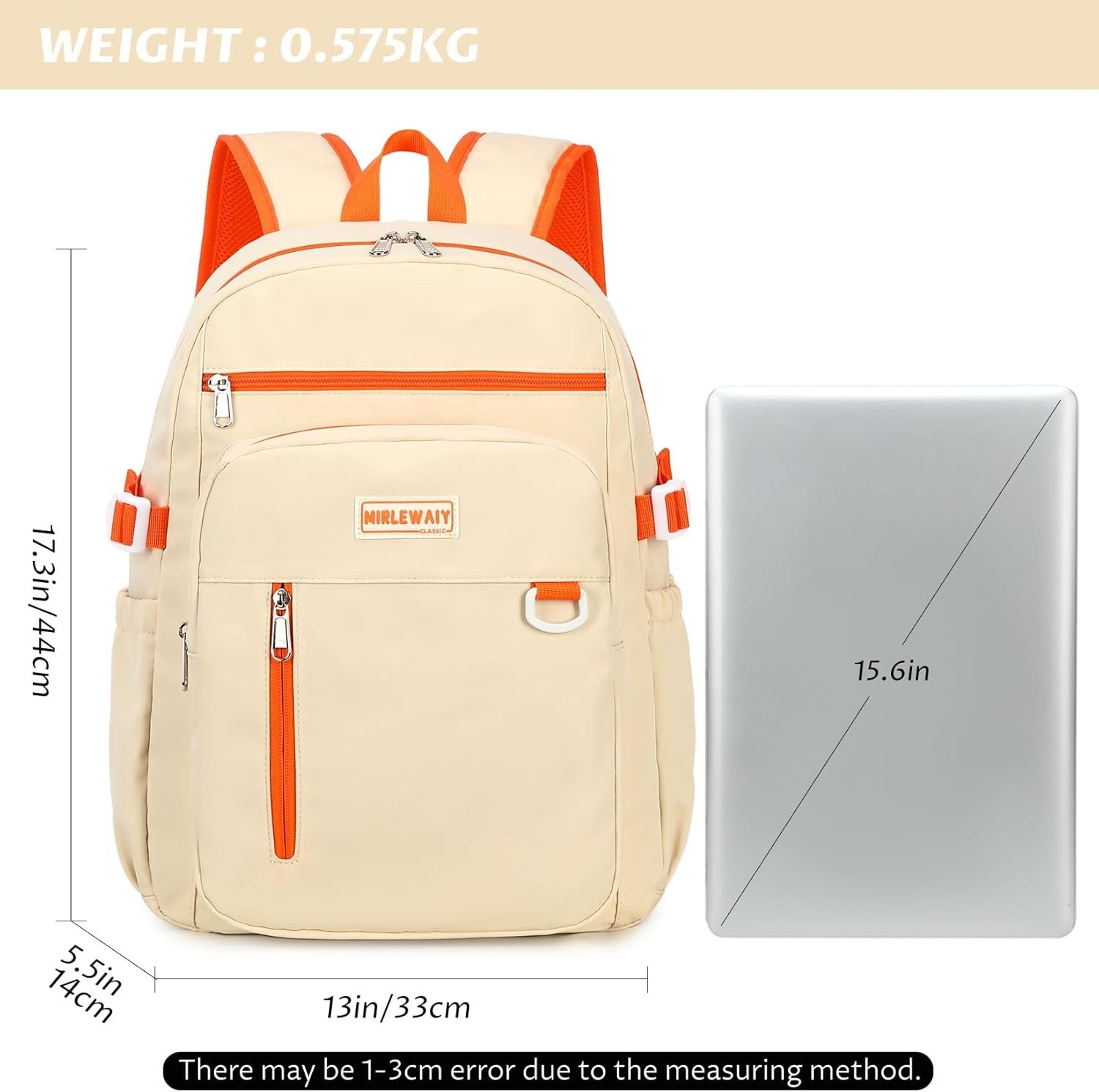 Classical School Backpack Lightweight Daypack Travel Work Bag for Teens