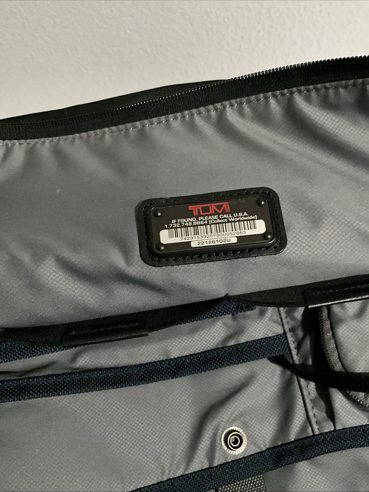 TUMI ‘Alpha 2’ Black Nylon Framed Soft Duffle Bag – 221261D2U