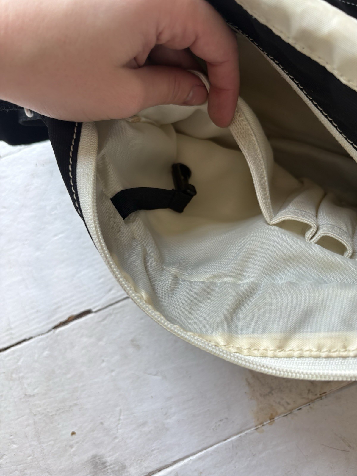Sherpani Messenger Bag Milli Gray/Beige Embroidered Crossbody Strap Zip Pockets