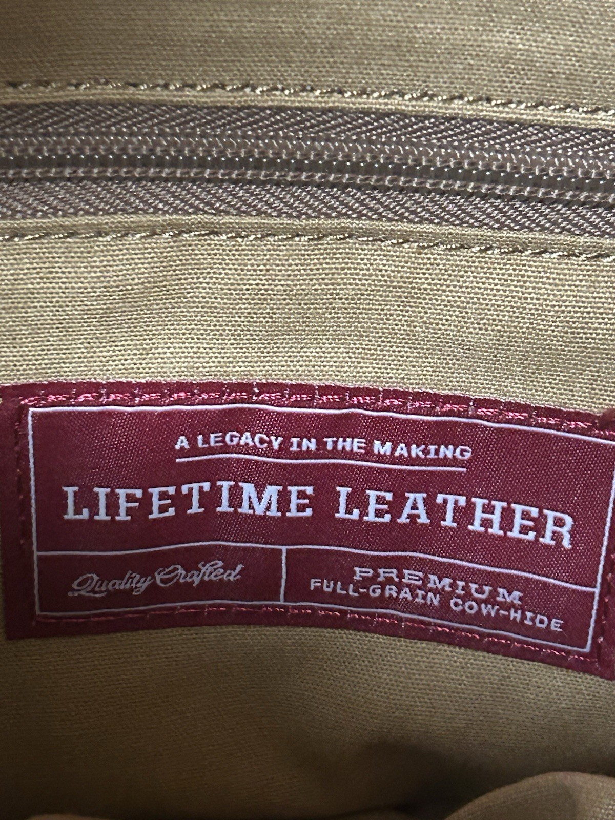 DULUTH TRADING CO. Lifetime Leather Brown Convertible Backpack Crossbody Bag