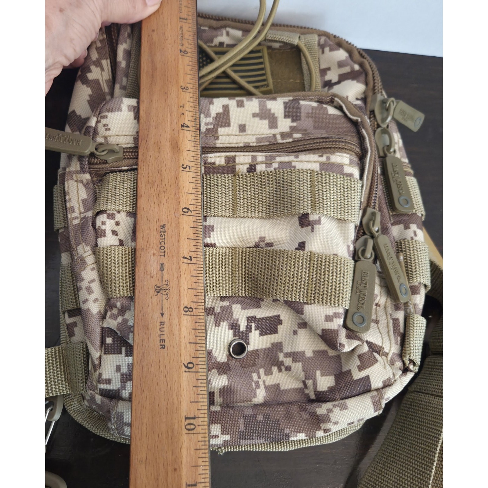 East West USA Tactical Shoulder Sling Trail Walker Utility Bag RTC517 Desert Cam