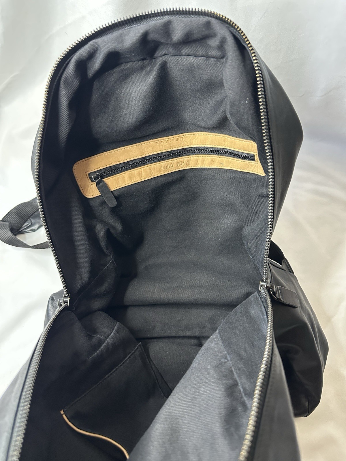 Common Projects Brand Black Leather Backpack Bag – RARE