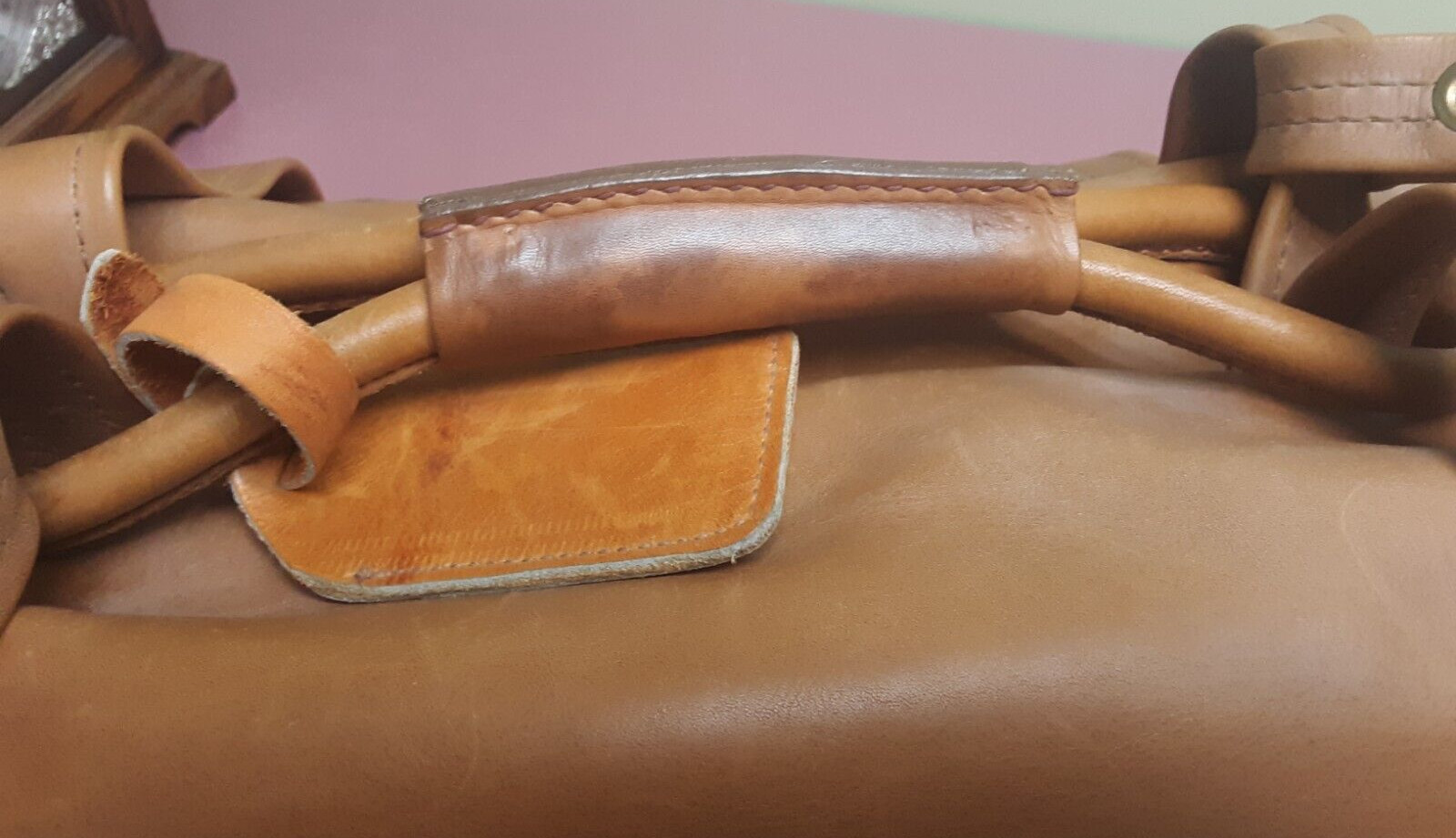 VINTAGE RARE 1970s ‘BILL BLASS’ XL Double Sided Messenger Shoulder Bag Purse