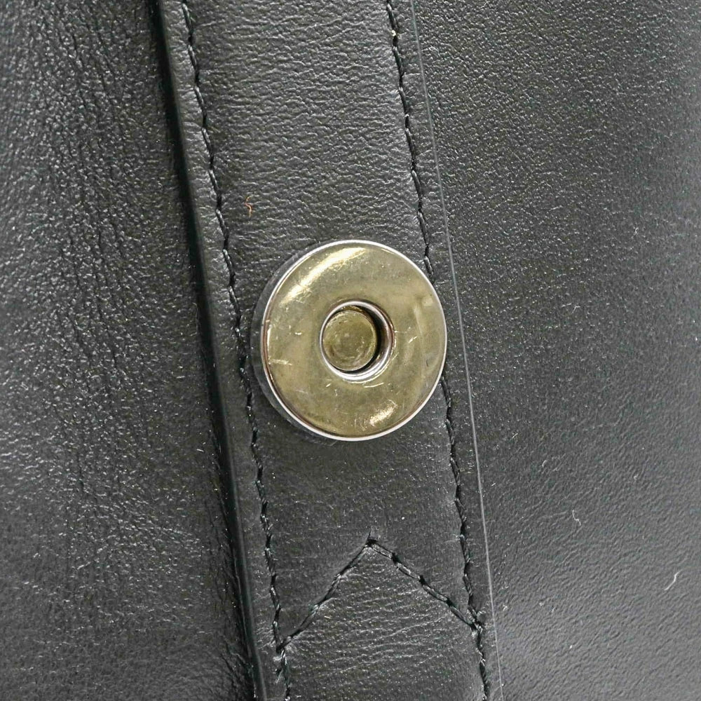 Montblanc Backpack Business Bag Leather Black 38x34x16cm pre-owned
