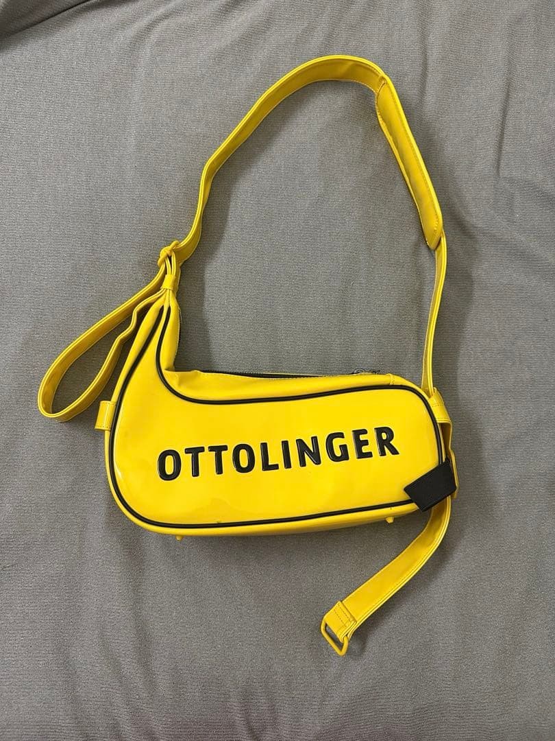 PUMA OTTOLINGER Yellow Shoulder Bag – 30x13cm Rubber Finish
