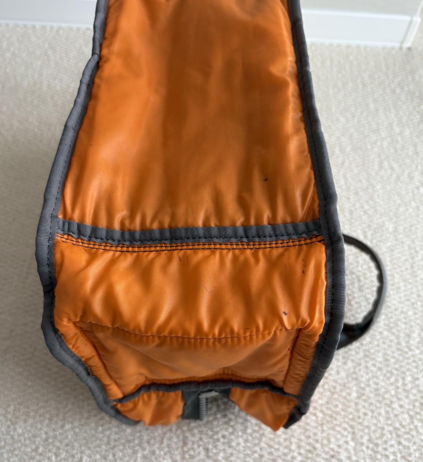 Yoshida PORTER TANKER Boston Bag (L) Nylon Silver Gray Japan 42cm×26cm×13cm