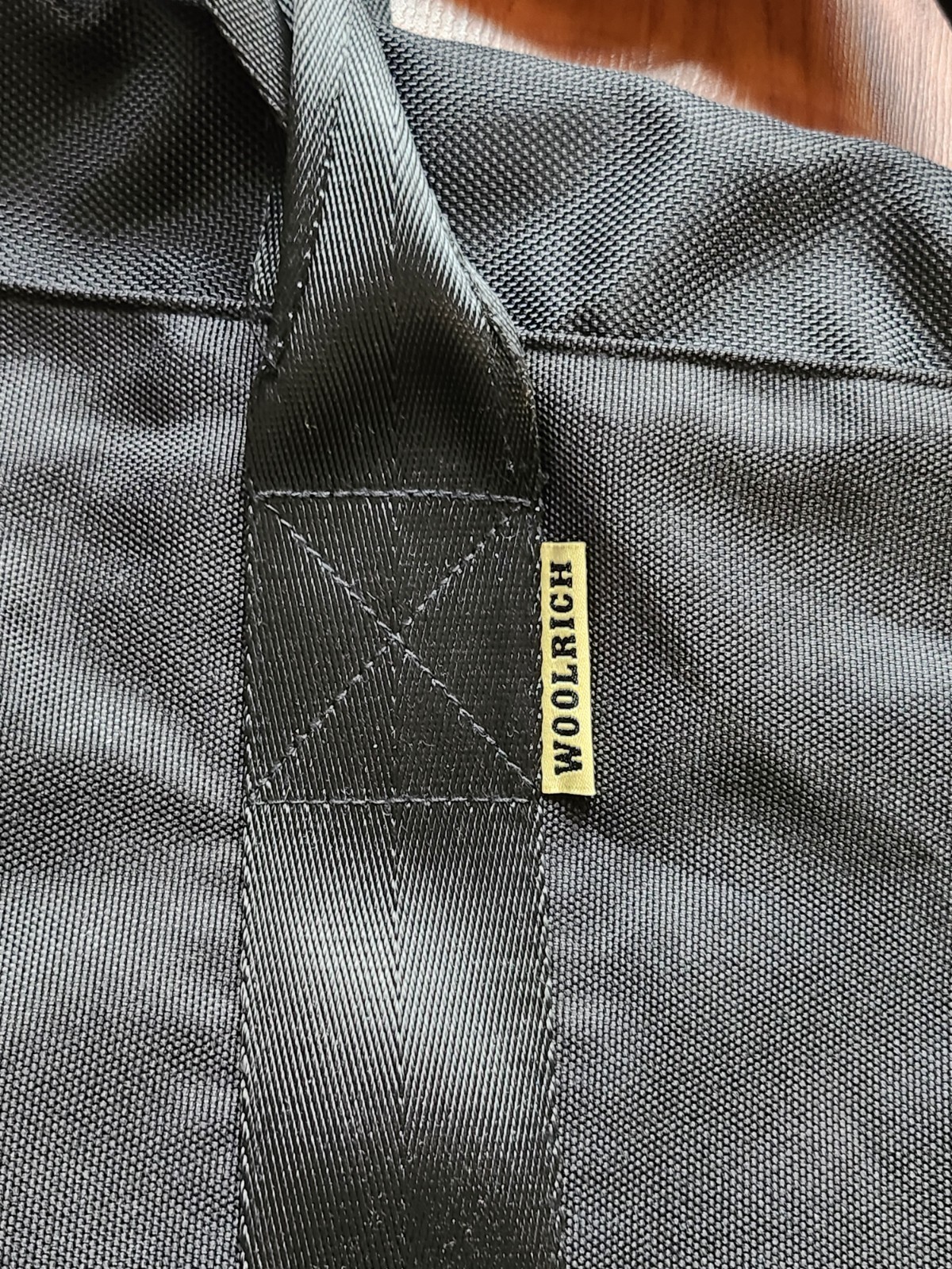 Woolrich x The Hill-Side Briefcase Laptop Tote Bag Black Buffalo Check Strap